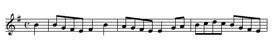 There came a Maid - staff notation