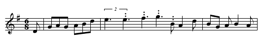 There Was a Wee Wifey - staff notation