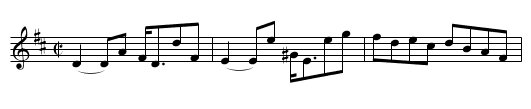 There's nae harm done, Goodwife - staff notation
