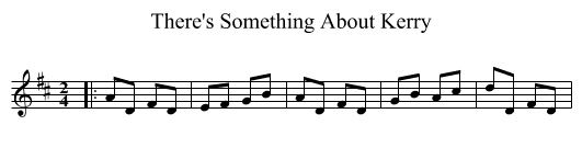 There's Something About Kerry - staff notation