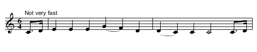 They're all jolly fellows that follow the plough - staff notation