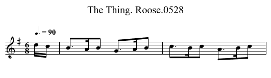 Thing. Roose.0528, The - staff notation