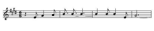 Things about Comin' My Way - staff notation