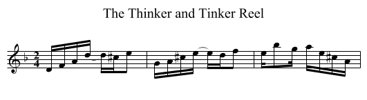 Thinker and Tinker Reel, The - staff notation
