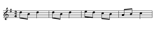 This Old Man - staff notation
