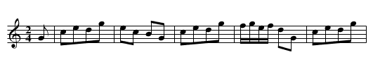 Thistle Down - staff notation
