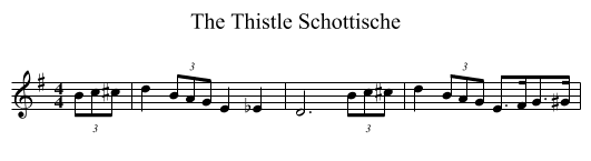 Thistle Schottische, The  - staff notation