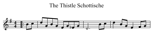 Thistle Schottische, The  - staff notation