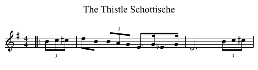 Thistle Schottische, The  - staff notation