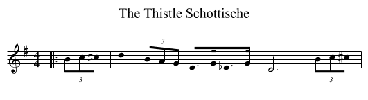 Thistle Schottische, The  - staff notation