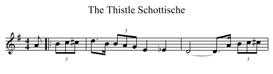 Thistle Schottische, The  - staff notation