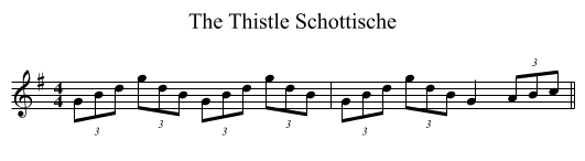 Thistle Schottische, The  - staff notation