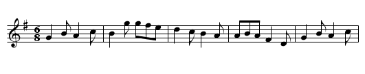 Thomas Booker Jigg - staff notation