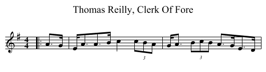 Thomas Reilly, Clerk Of Fore - staff notation
