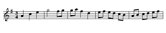Thomas' Waltz - staff notation