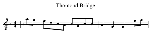 Thomond Bridge - staff notation