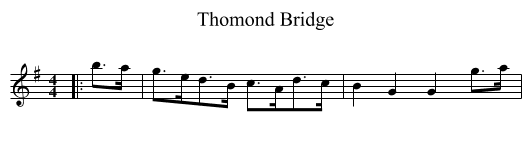 Thomond Bridge - staff notation