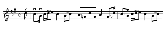 THOMSON'S GOT A DIRK - staff notation