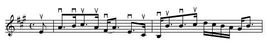 THORN BUSH - staff notation