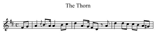Thorn, The - staff notation