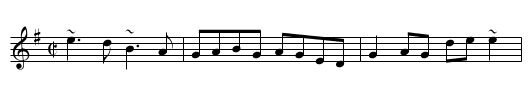 Thos Byrne's - staff notation