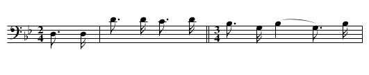 Those Hills I Trod Upon - staff notation