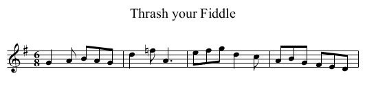Thrash your Fiddle - staff notation