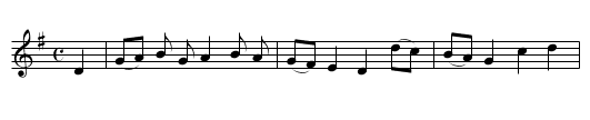 Three Butchers, The  - staff notation