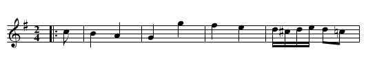 Three Camps (with seconds). JBut.046, The - staff notation