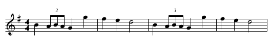 Three Cans Morris - staff notation