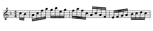 THREE FINGERED JACK - staff notation