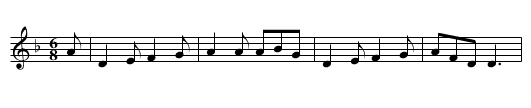 Three Halfpence a Day - staff notation