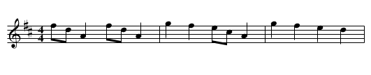 Three Handed Reel [2] - staff notation