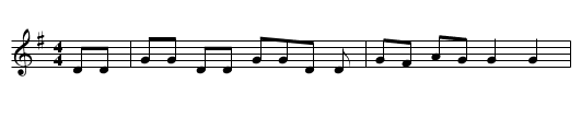 Three Jolly Welchmen - staff notation