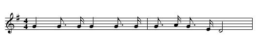 Three Jolly Welshmen - staff notation