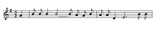 Three Little Babes - staff notation