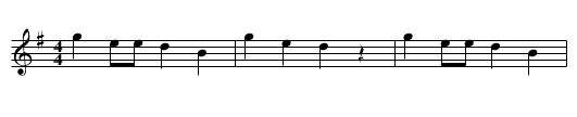 Three Little Niggers Layin’ in Bed - staff notation