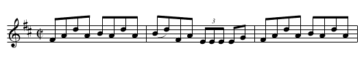 Three of a Kind - staff notation
