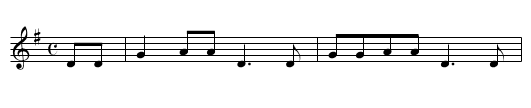 Three Pretty Maids - staff notation