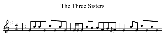 Three Sisters, The  - staff notation