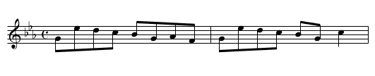 Three Times Crowdie in a Day - staff notation
