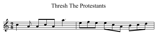 Thresh The Protestants - staff notation