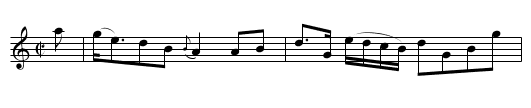 Thro' the warld wou'd I gang wi' the Lad that loves me [2] - staff notation
