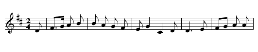 Thro' The Wood Laddy. JC.151 - staff notation