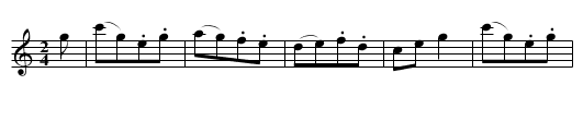 Thueringer II. - staff notation