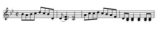 Thunder Hornpipe [2] - staff notation