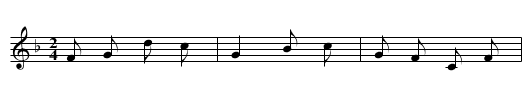 Tiao cai - staff notation