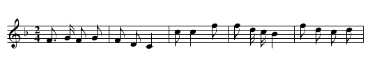 Tiao fenqiang - staff notation