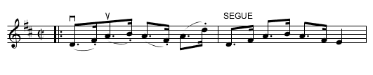 TIBBIE INGLIS' FANCY -- FLING - staff notation