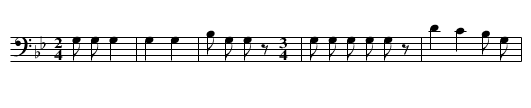 Tick Dance Song (a) - staff notation